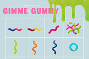 Gimme Gummy: Y2K Collage Pack, an Object Graphic by divanovskaya_nv (Thumbnail 12 of 17)