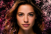 Crimson Bloom Particle Photo Effect, a Brushes & More by studiogstock (Thumbnail 1 of 2)