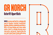 GR NORCH - Sports Display Font, a Serif Font by Garisman Std (Thumbnail 3 of 15)