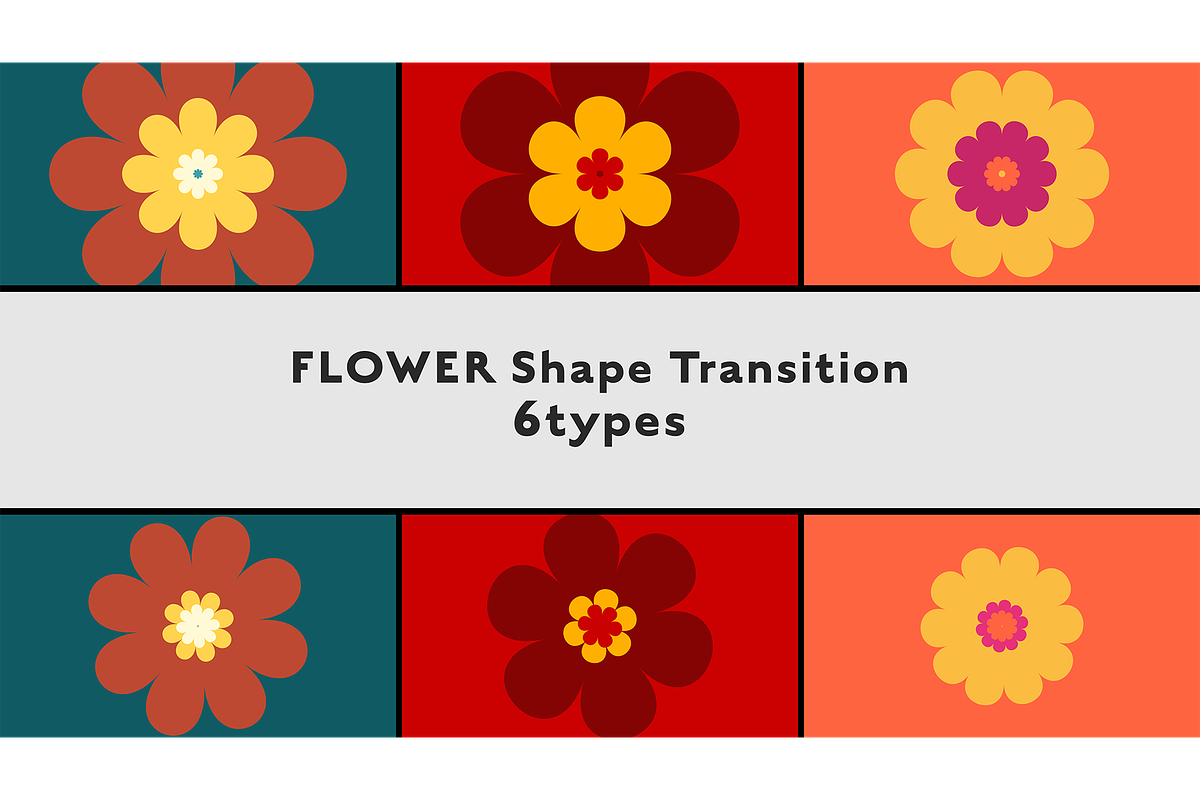 Flower Transition 6types (Mogrt), a Templates & Theme by mikenoki (Photo 1 of 2)