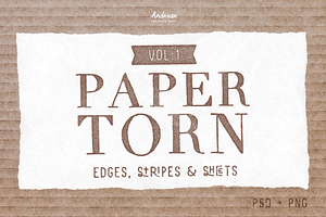 Paper Torn Vol.1 PSD PNG