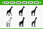 Giraffe Silhouette Vector Pack, an Object Graphic by Artonix (Thumbnail 1 of 3)