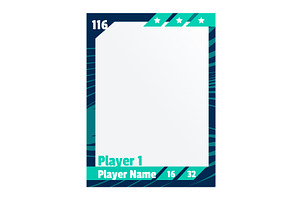Game sports card template, a Sport Illustration by Things for designers