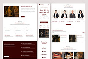 Advocium – Law Firm Website UI Figma, an UI Kit Template by peterdraw (Thumbnail 2 of 7)