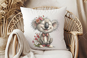 Whimsical Spring Koala Clipart, an Illustration by OK Design (Thumbnail 5 of 6)