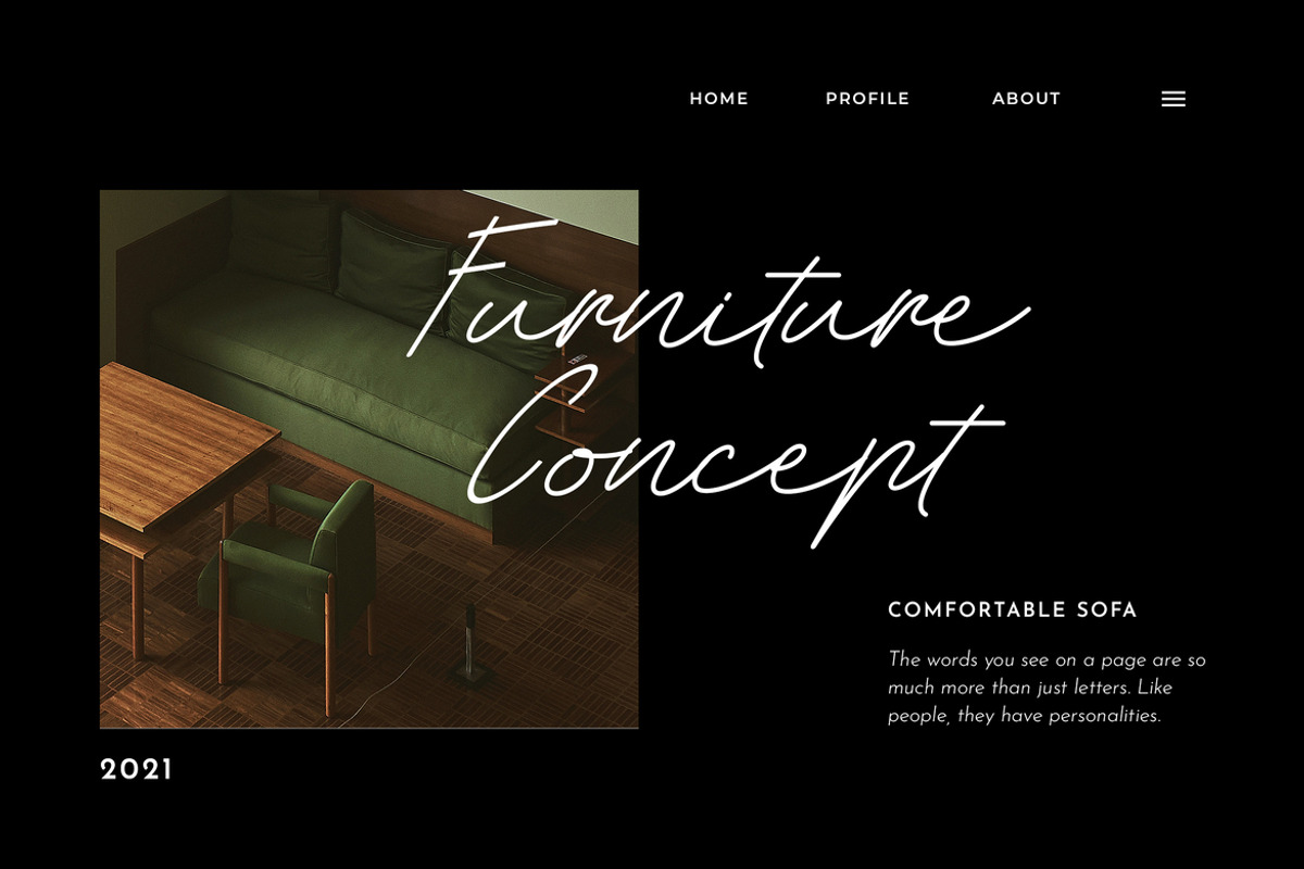 Amandine Monoline Handwritten Font, a Handwritten Font by UICreative (Photo 9 of 13)