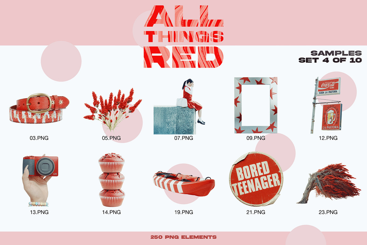 ALL THINGS RED: 250 PNG Elements, an Object Graphic by Megan Aili Designs (Photo 6 of 17)