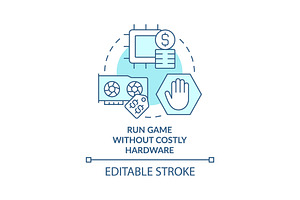 Run game without costly hardware, an Icon by IMG Visuals