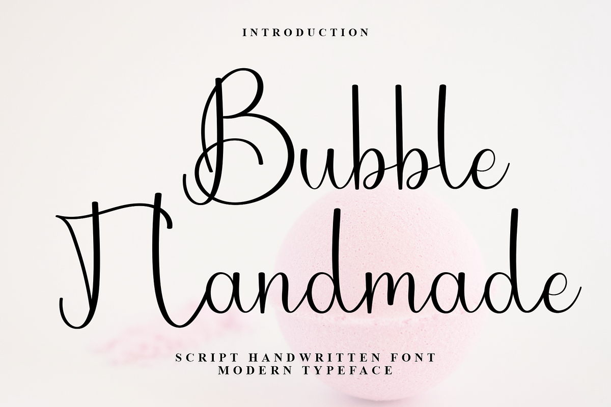 BubbleHandmade, a Handwritten Font by FreshTypeINK (Photo 1 of 8)
