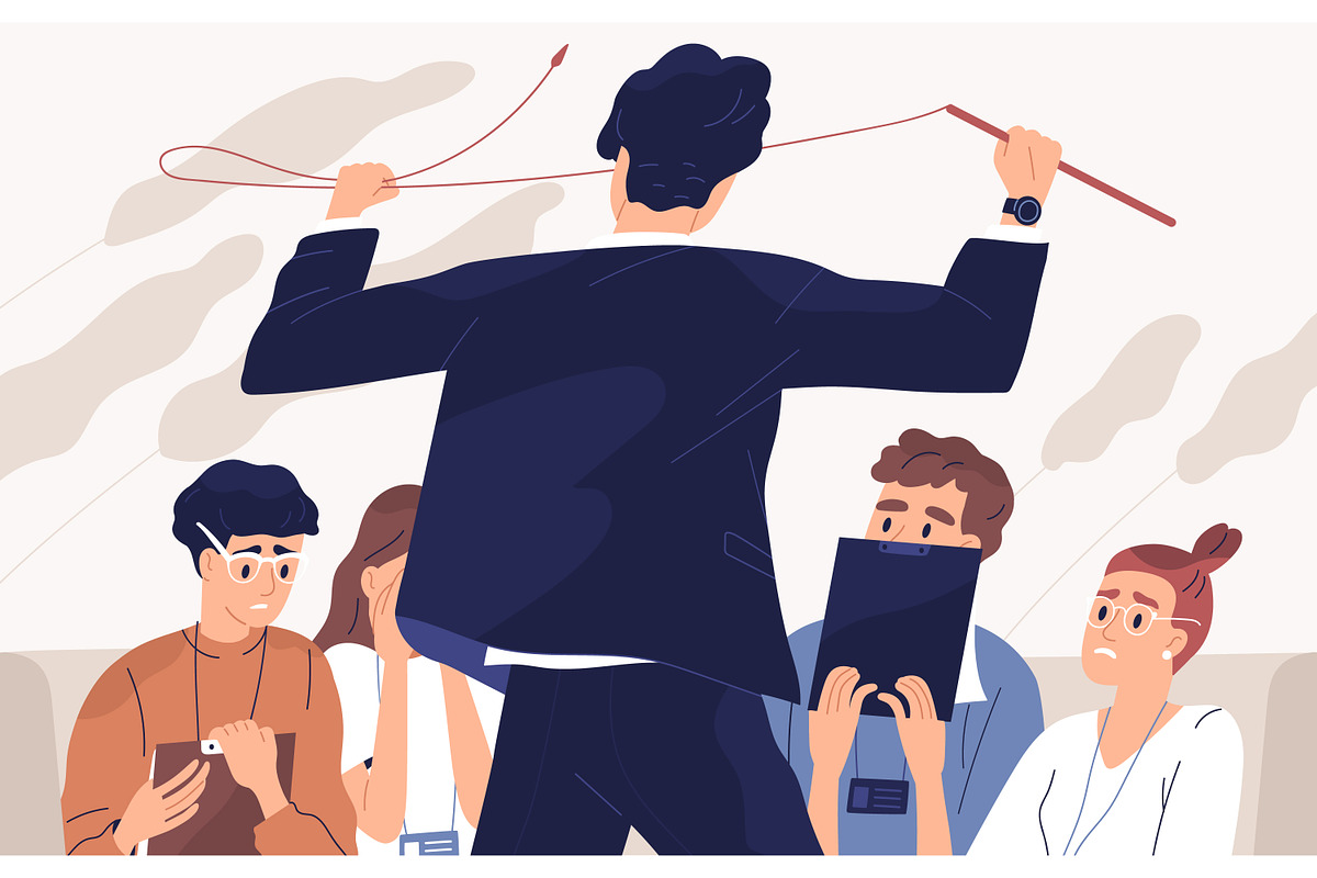 Angry boss or teacher concept, a Person Illustration by Good Studio (Photo 1 of 3)