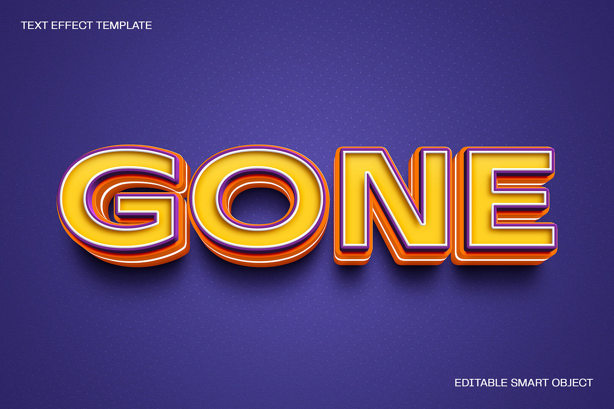 Gone Text Effect, a Layer Style Add-On by dokudokunomi (Photo 1 of 4)