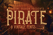 Pirate- Vintage Style Font, a Font by JumboDesign (Thumbnail 1 of 5)