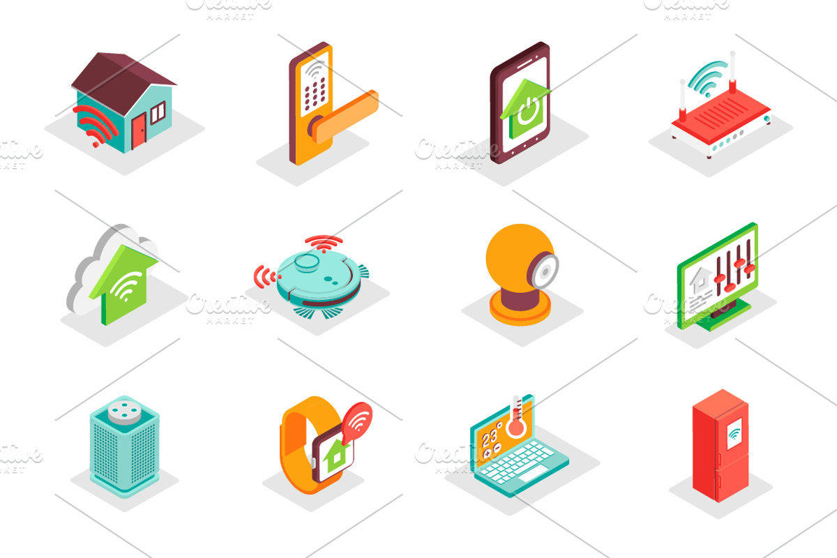 Isometric Icons Pack, a Duotone Icon by alexdndz (Photo 18 of 21)