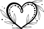 Decorative Heart Silhouette Bundle, an Illustration by Designs_River (Thumbnail 13 of 45)