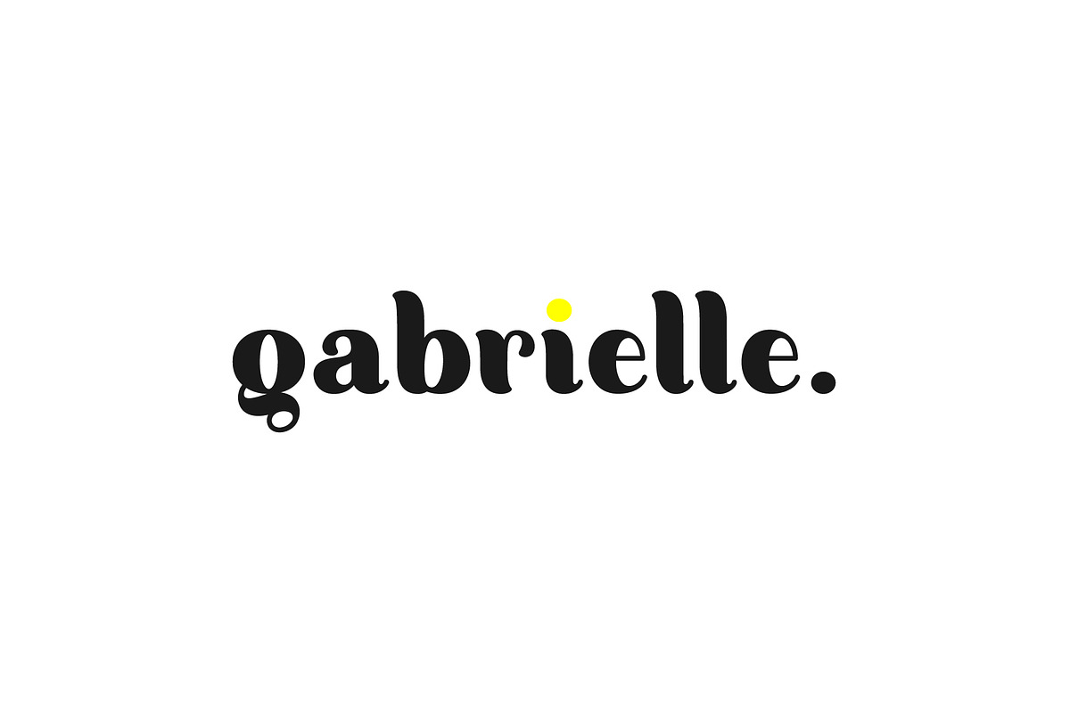 Gabrielle. Sans serif family