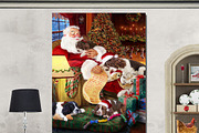 English Springer Spaniel Xmas Art, an Animal Illustration by Art Paradise Studios (Thumbnail 2 of 3)