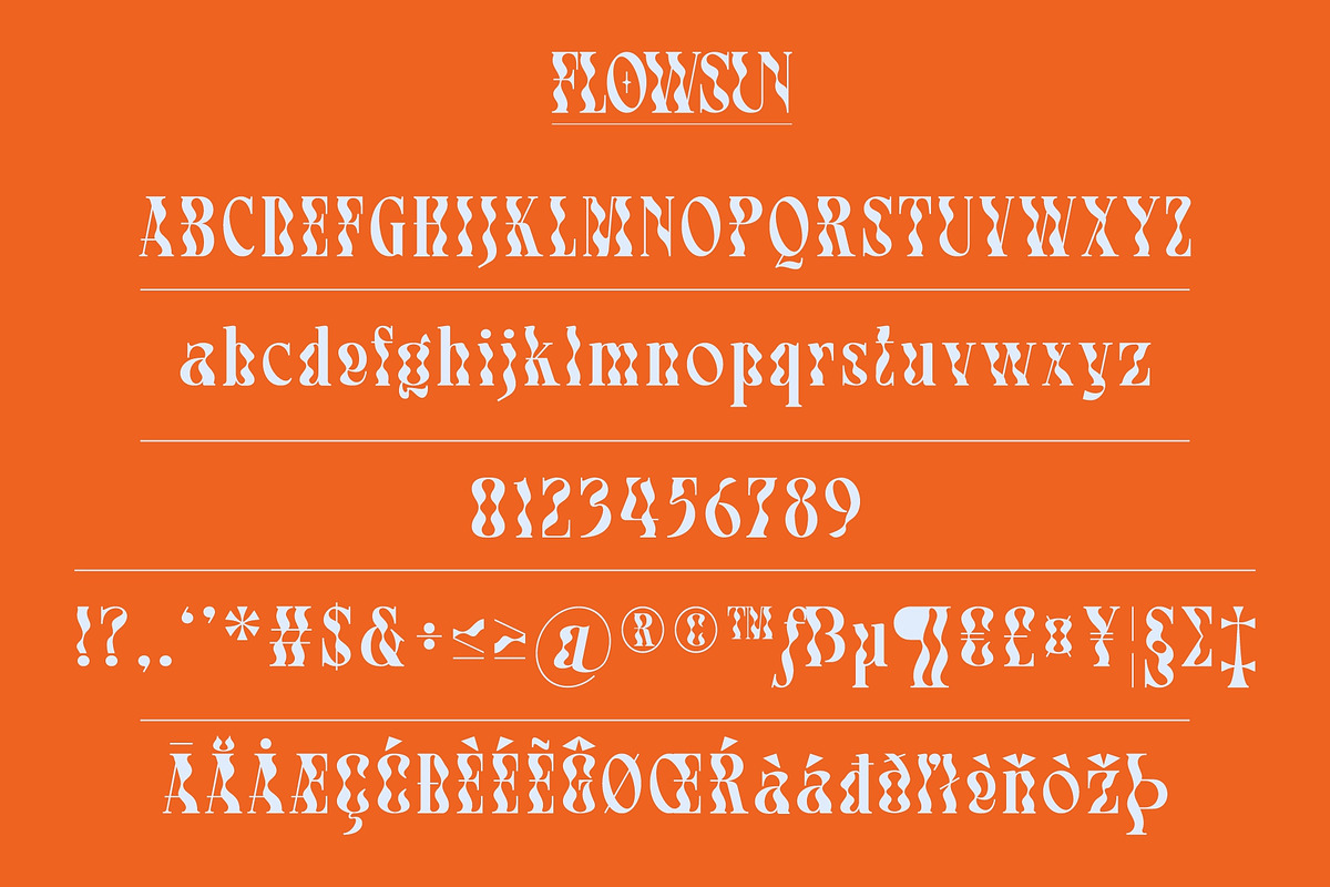 Flowsun | Psychchedelic Serif Font, a Serif Font by Eotype Studio (Photo 10 of 11)