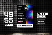 Mega Binory - Modern Futuristic Font, a Sans Serif Font by Afkari Studio (Thumbnail 10 of 10)