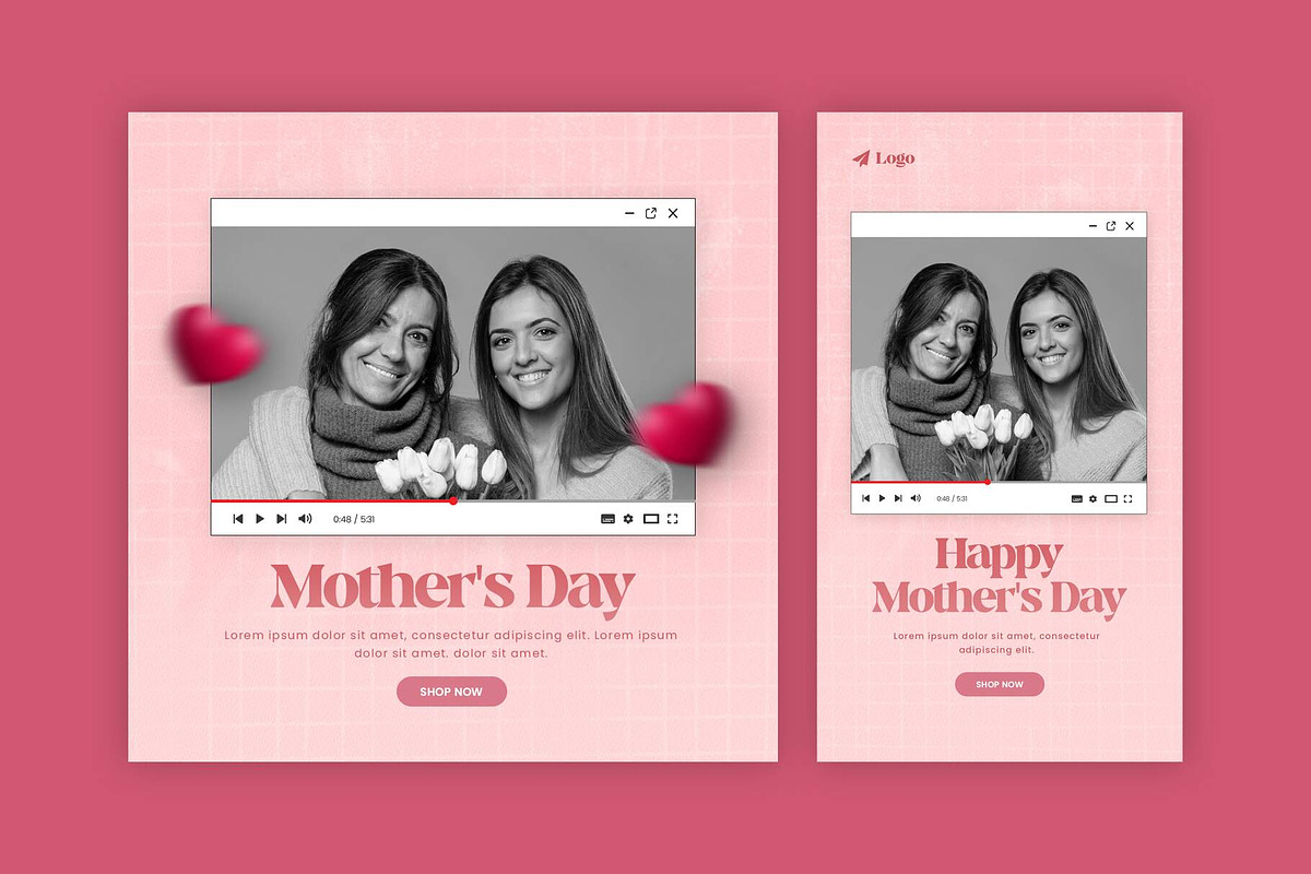 Mother's Day Instagram Bundle, a Social Media Template by Saman Osama (Photo 1 of 3)
