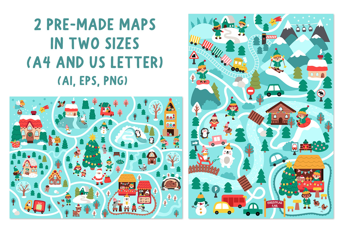 Christmas village map creator, a Seasonal Illustration by Lexi Claus (Photo 10 of 12)
