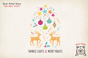 Retro Christmas Hand-drawn PNG, a Graphic by GlitterCraft (Thumbnail 47 of 101)