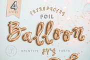 FoilBalloon - Color bitmap font, a Sans Serif Font by Evlogiev Studio (Thumbnail 1 of 6)