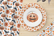 Happy halloween digital paper set, a Pattern Graphic by Artmanata (Thumbnail 9 of 12)