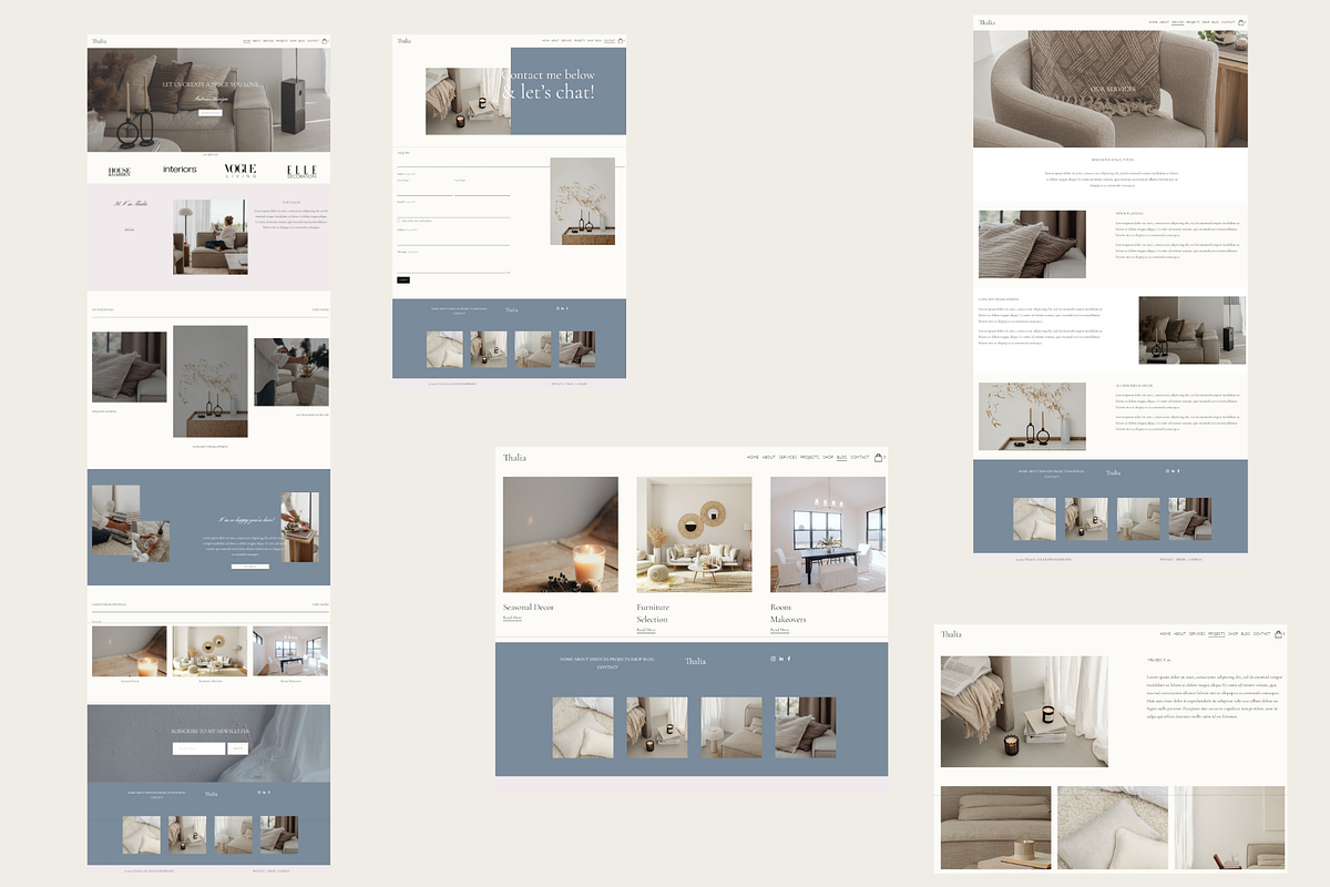 Thalia Squarespace 7.1 Template, a Squarespace Template by Beliveart (Photo 4 of 5)