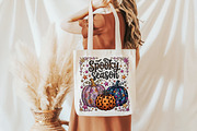 Preppy Spooky Season Pumpkin PNG, a Seasonal Illustration by designcity5 (Thumbnail 3 of 4)