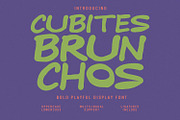 Cubites Brunchos Playful Font, a Handwritten Font by Maulana Creative (Thumbnail 1 of 7)