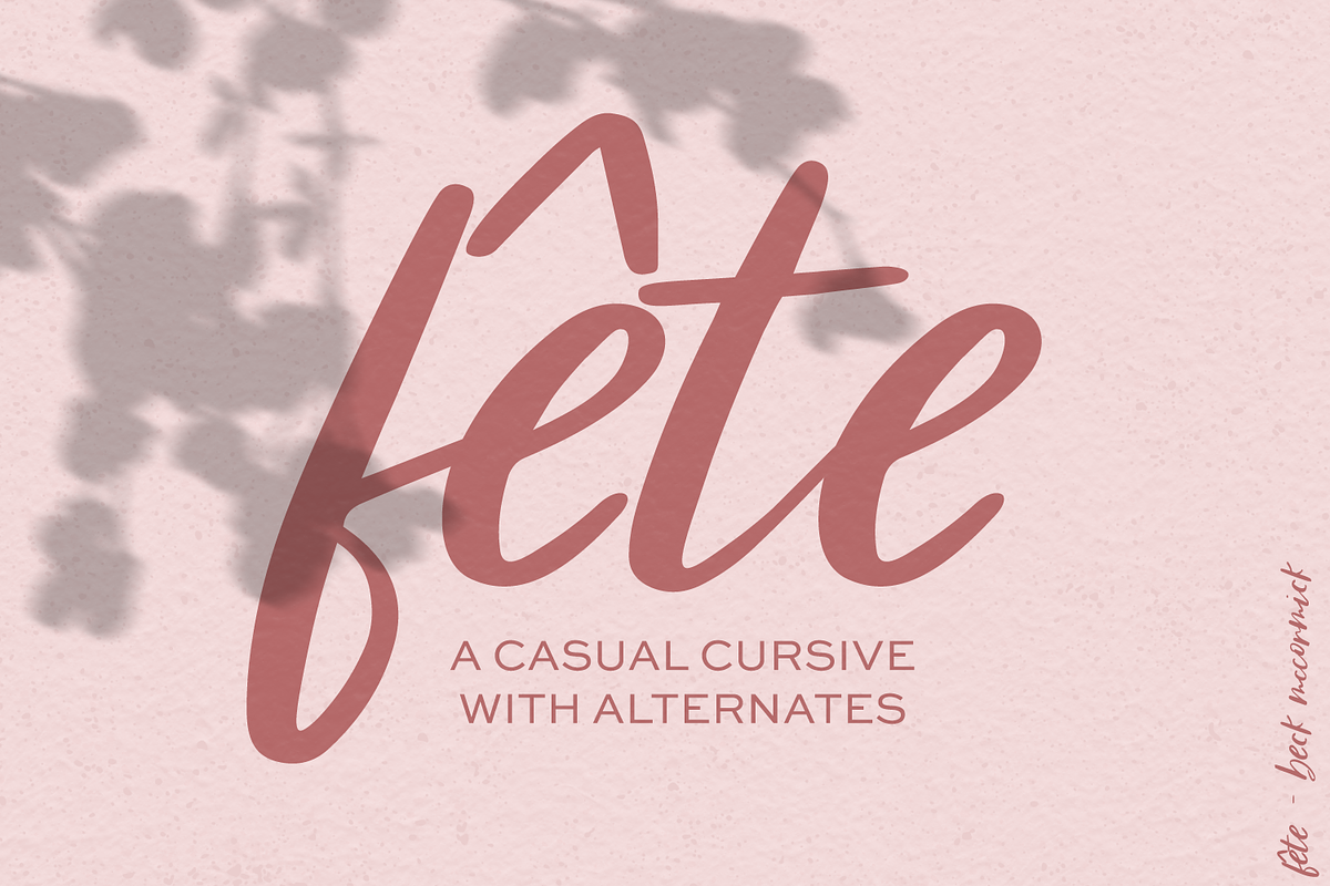 Fête Casual Script
