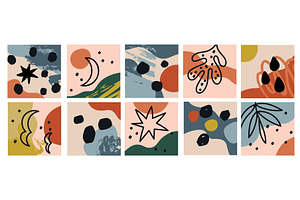 Abstract shapes collages. Modern, an Illustration by Vectorbuum