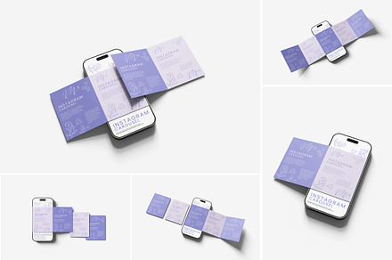 Instagram Carousel Mockup, an iPhone Mockup by Indah
