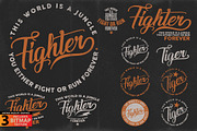 FIGHTER - Tiger vector illustration, an Animal Illustration by Artistic & Unique (Thumbnail 8 of 17)