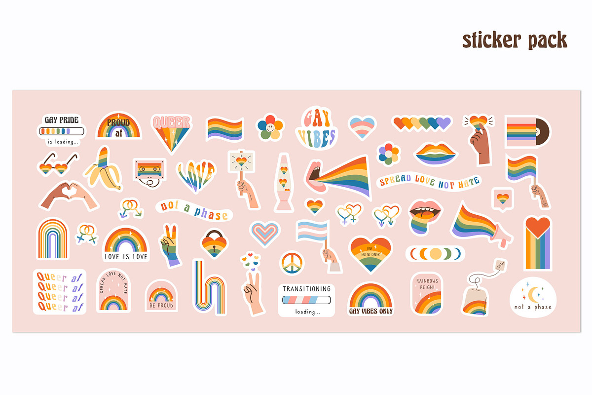 Retro Pride Collection, an Illustration by millering (Photo 8 of 16)