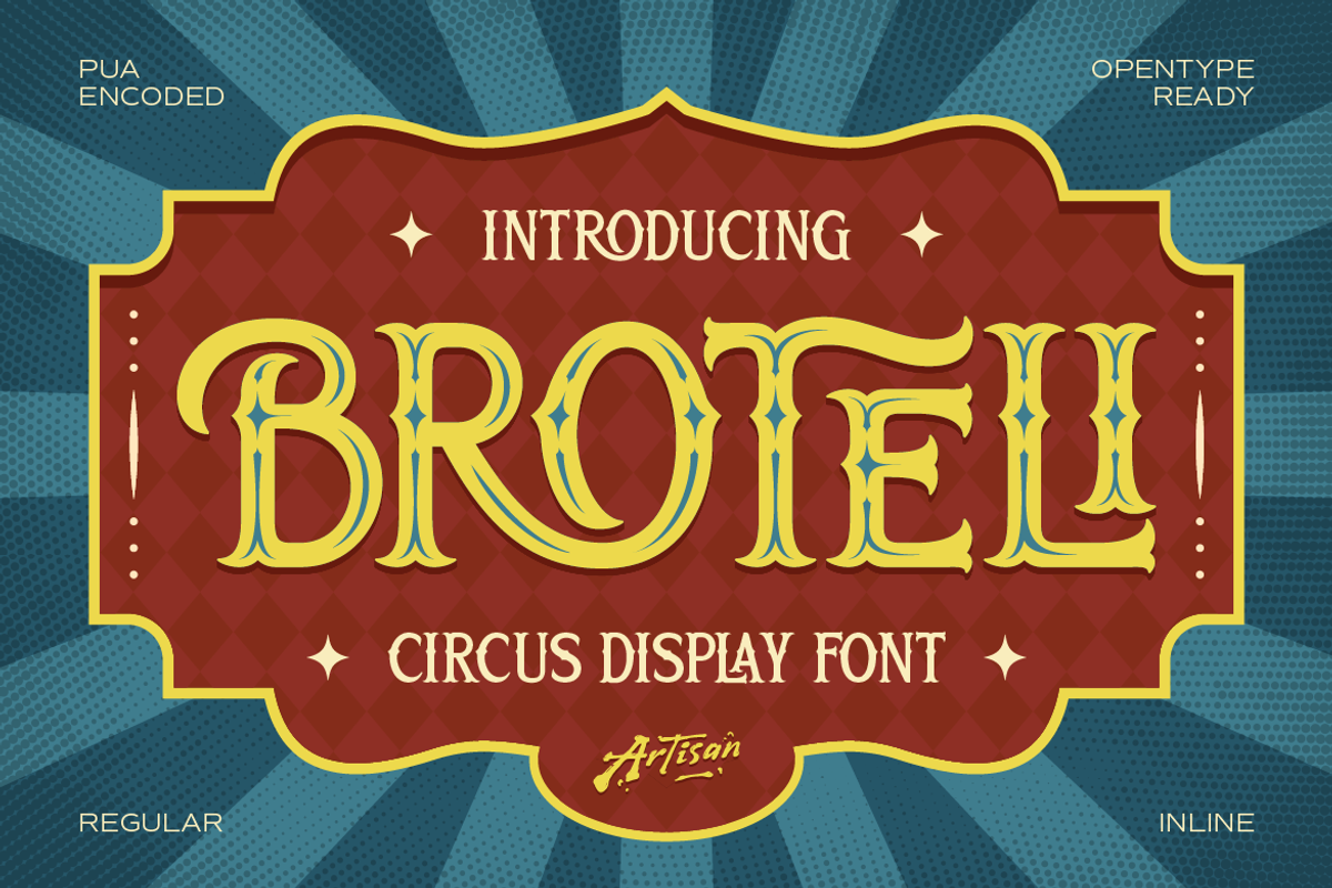 Broteli, a Serif Font by Artisan Themes (Photo 1 of 10)