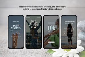 100 Wellness Reels Templates Blue