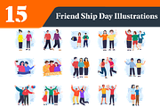 Friendship Day Illustrations Bundle, a Person Illustration by EllaMaiyaali (Thumbnail 3 of 3)