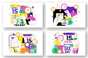 10 Happy Tax Day Illustration, an Object Illustration by denayunebgt (Thumbnail 2 of 4)