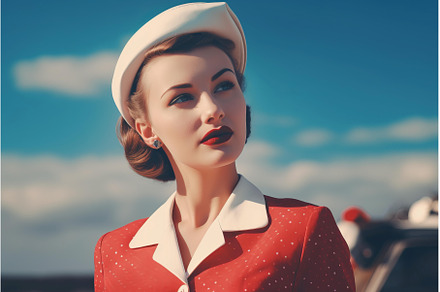 Beautiful woman in retro clothing, a Beauty & Fashion Photo by Ylivdesign