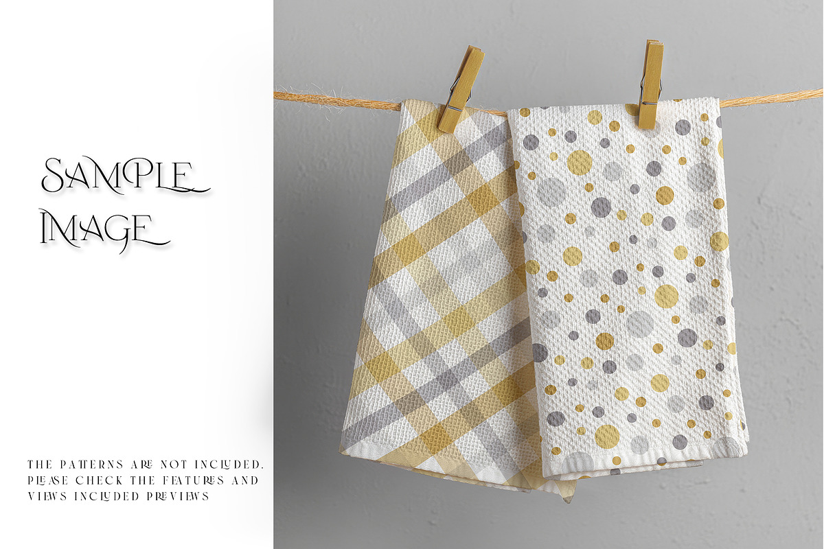 Waffle Kitchen Towels Mockups, a Product Mockup by mock-ups (Photo 10 of 15)