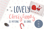 Lovely Christmas Cards & Patterns, a Seasonal Illustration by sceptical cactus (Thumbnail 1 of 6)