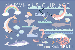 Narwhal Clip Art