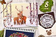 vector SET Winter Forest, an Animal Illustration by WINDmade (Thumbnail 14 of 19)