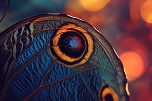 Bright butterfly resting on a vibrant background showcasing intricate wing patt, an Animal Photo by AlyaAnd
