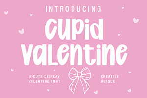 Cupid Valentine, a Handwritten Font by Mini_World
