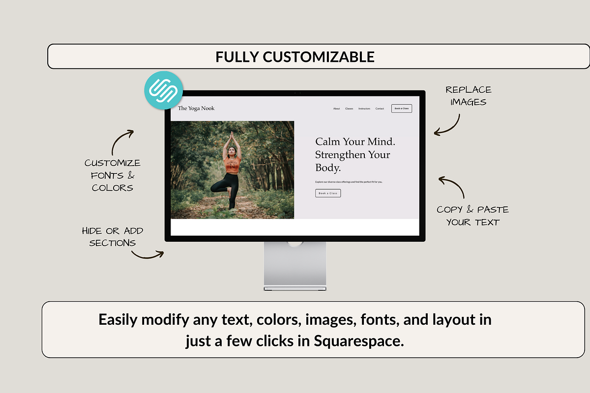 Yoga Studio Squarespace Website, a Squarespace Template by Preset Pixels (Photo 2 of 6)