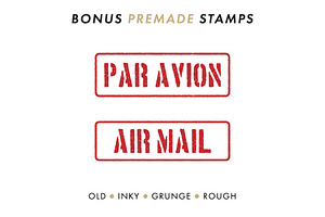 Postage Stamp Template Set Updated