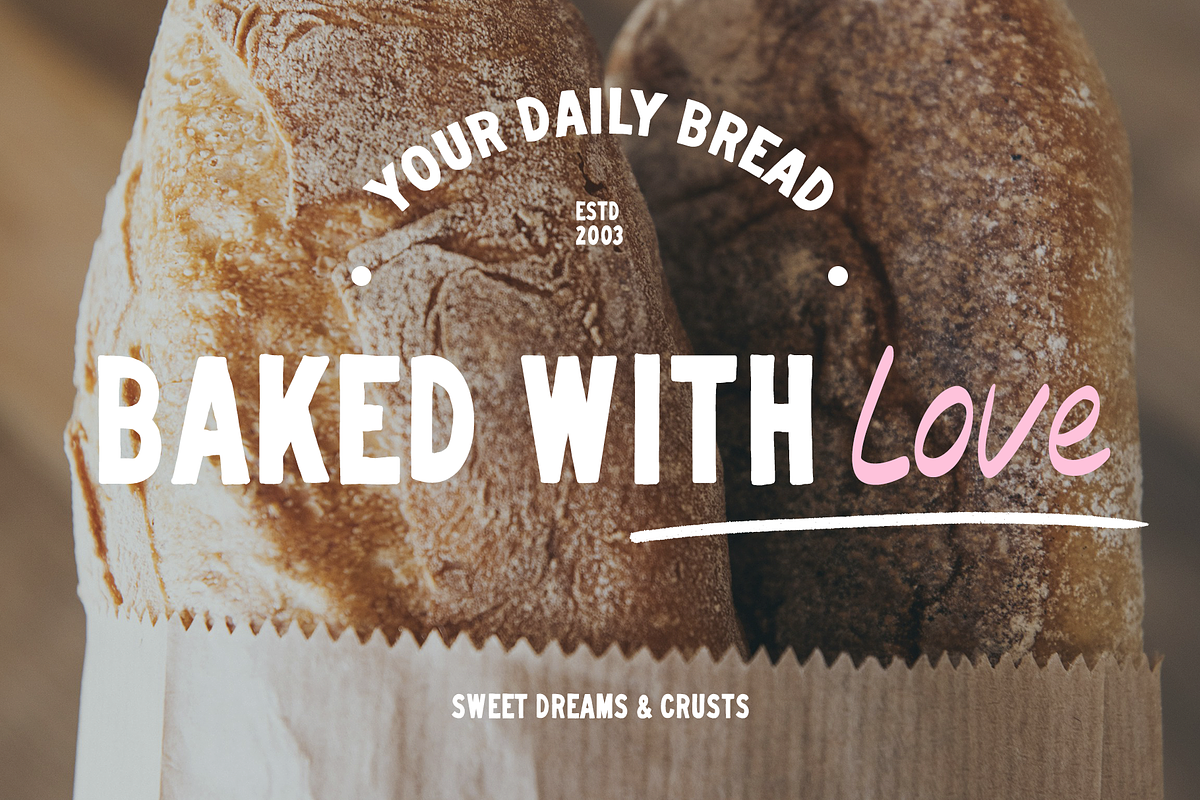 Retro Rustic Script & Bold Font Duo, a Handwritten Font by Nonceni (Photo 7 of 11)