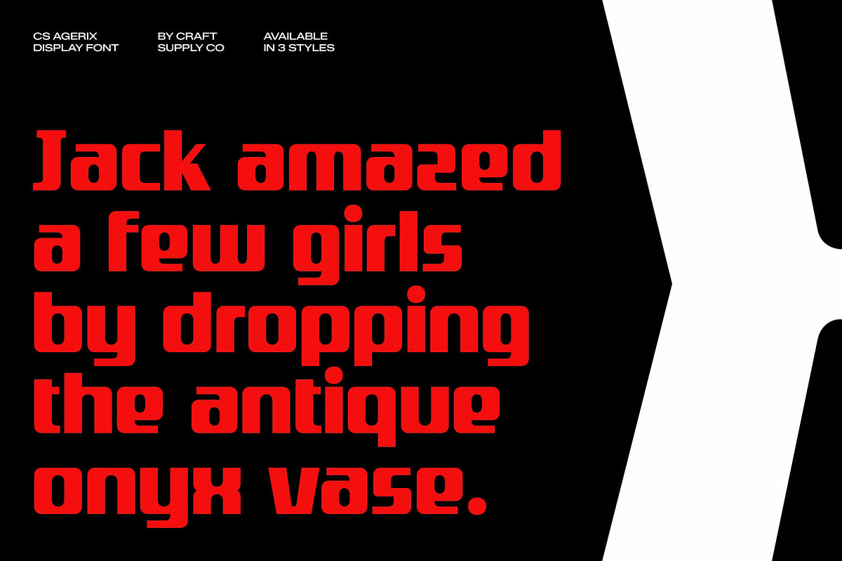 CS Agerix – Display Sans Serif, a Sans Serif Font by Craft Supply Co. (Photo 3 of 8)